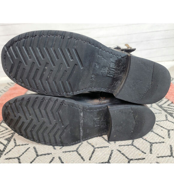 Frye Veronica Belted Short 70580 Brown Distressed Leather Ankle Boots, sz 7.5 - Picture 14 of 16